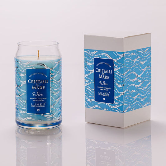 CANDELA VEGETALE CRISTALLI di MARE